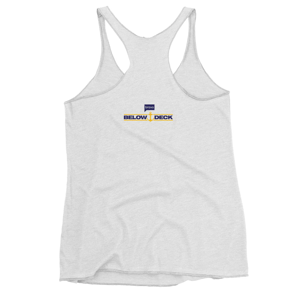 Below Deck Embarrass the Boat Women's Tri-Blend Racerback Tank Top - Image 3