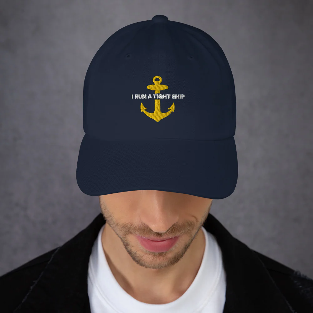 Below Deck I Run A Tight Ship Classic Dad Hat - Image 5