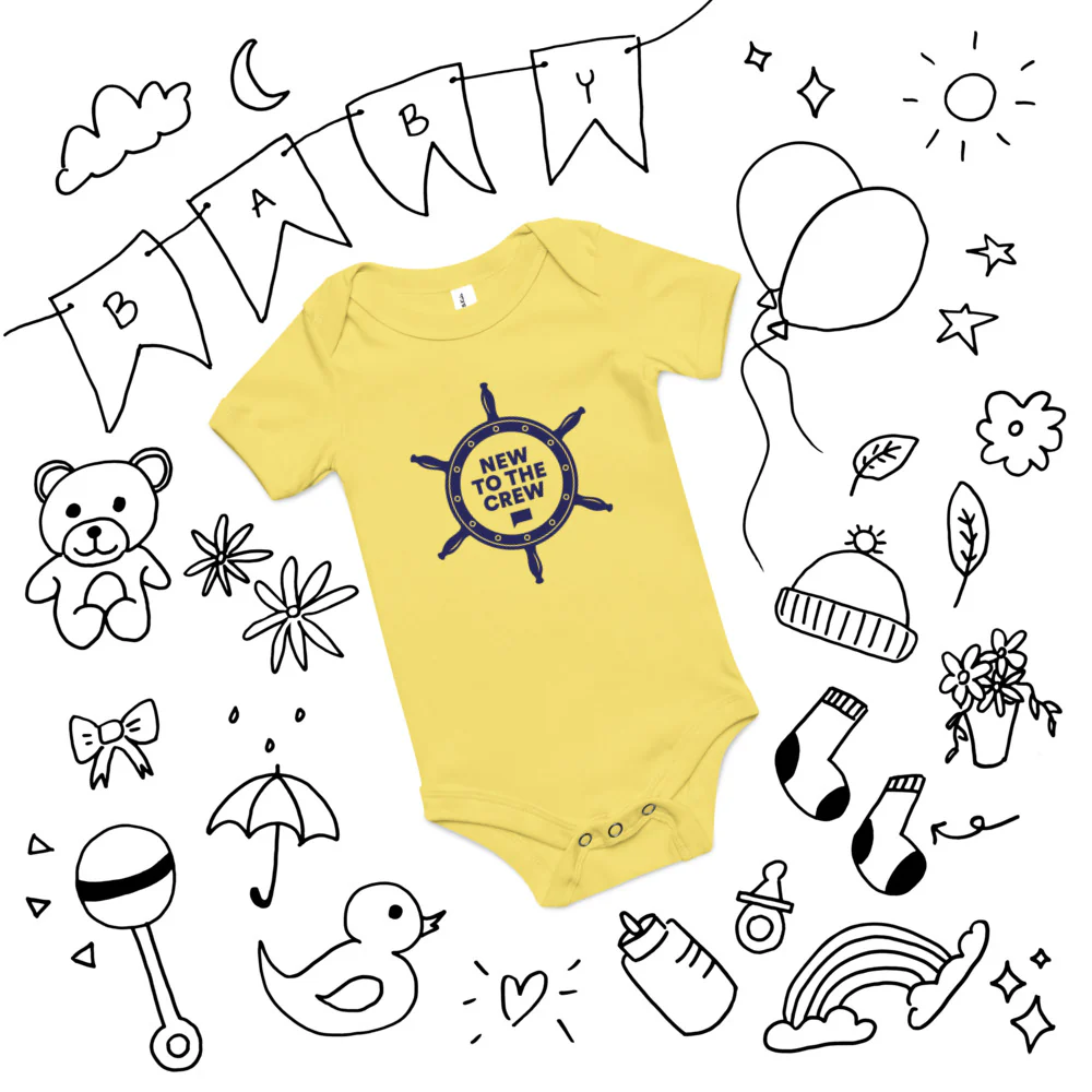 Below Deck New To The Crew Baby Bodysuit - Image 3