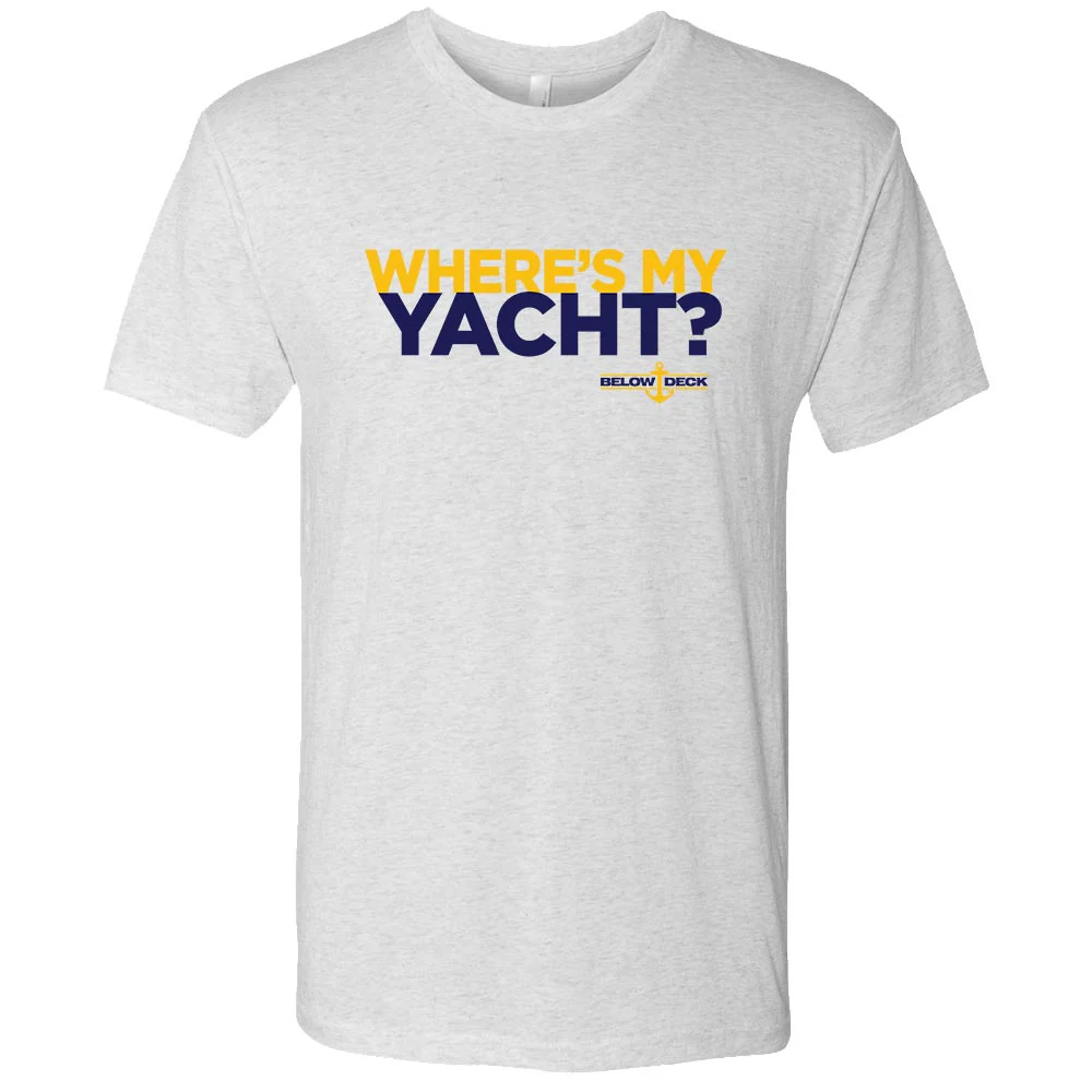 Below Deck Where's My Yacht? Men's Tri-Blend Short Sleeve T-Shirt - Image 3
