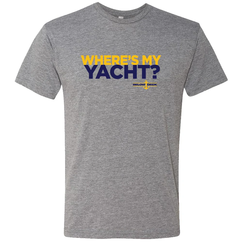 Below Deck Where's My Yacht? Men's Tri-Blend Short Sleeve T-Shirt - Image 4