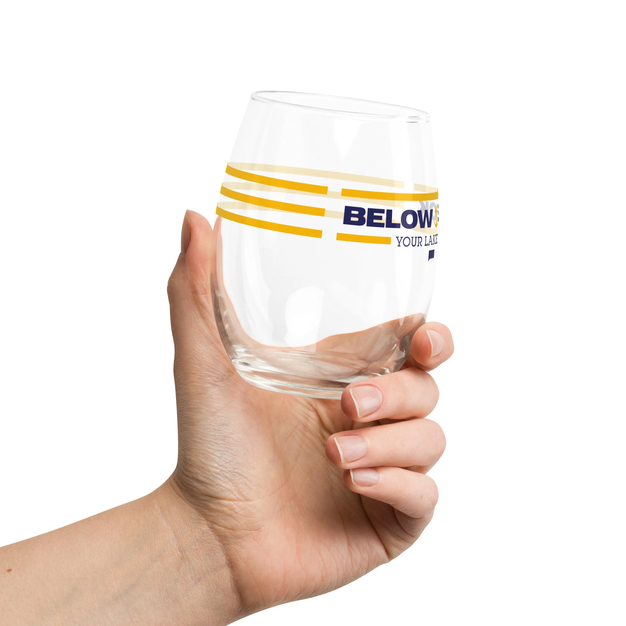 Below Deck Wine Glass Personalized Lake - Image 3