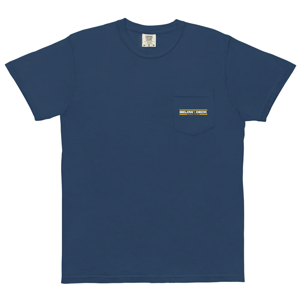 Below Deck Yacht Club Comfort Colors Pocket T-Shirt - Image 5