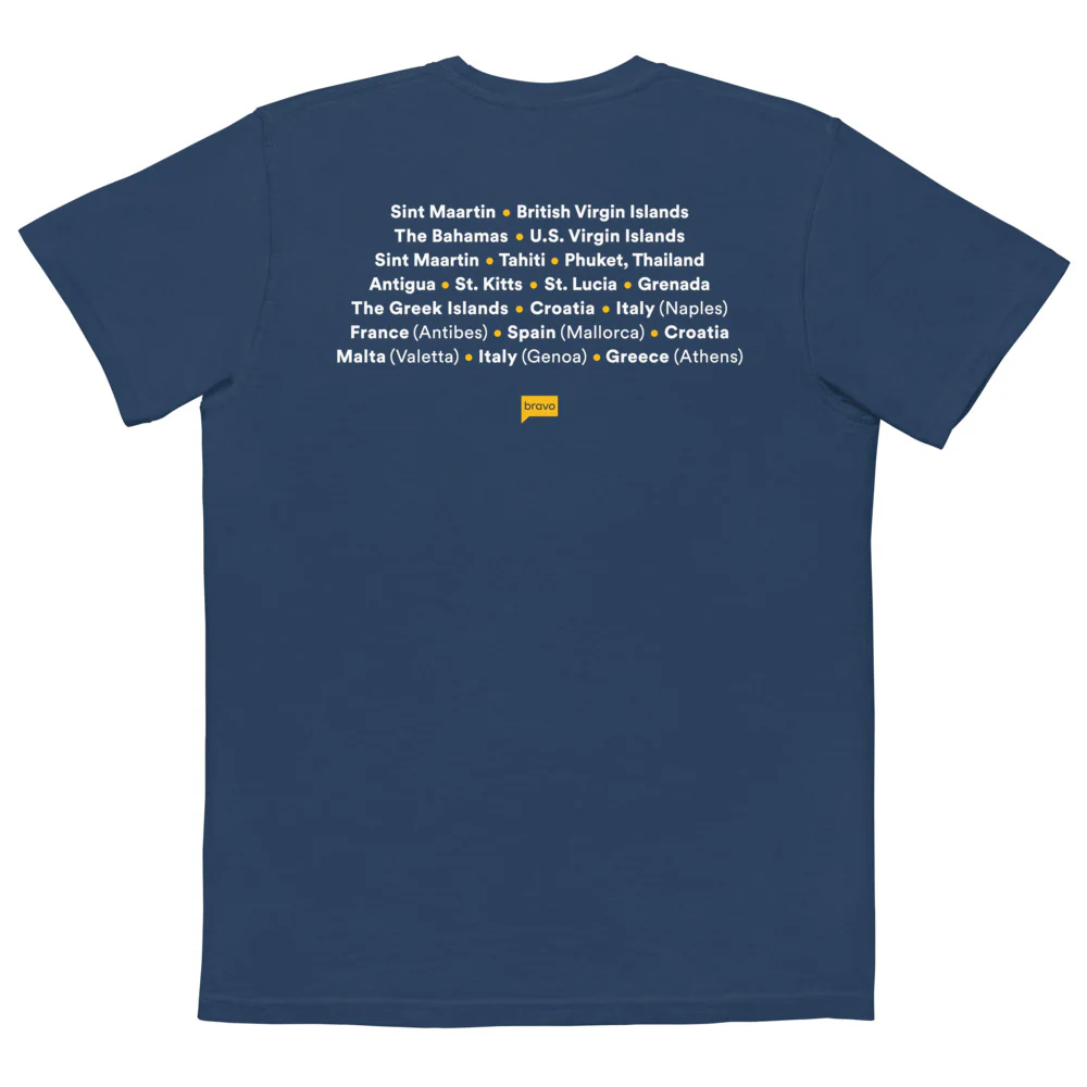 Below Deck Yacht Club Comfort Colors Pocket T-Shirt - Image 6