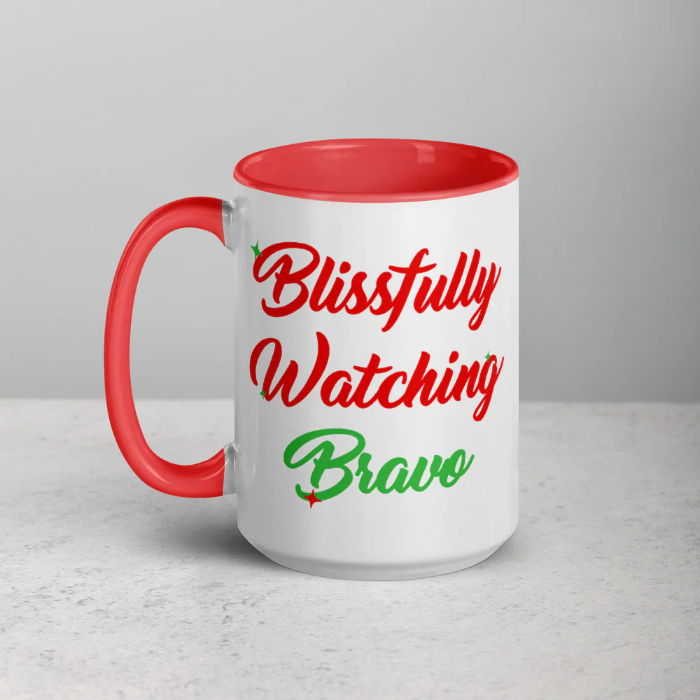Blissfully Watching Bravo Two Tone Mug - Image 33