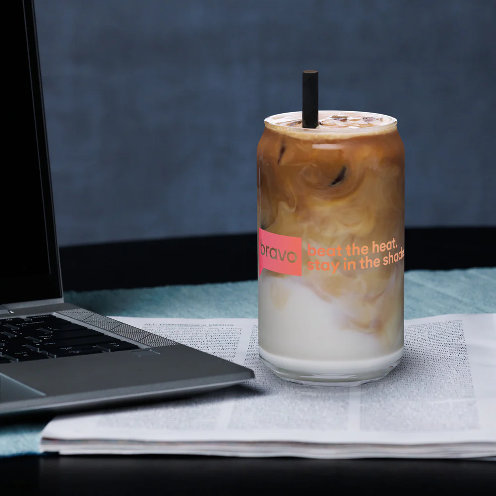 Bravo Beat The Heat Can Shaped Glass - Image 2
