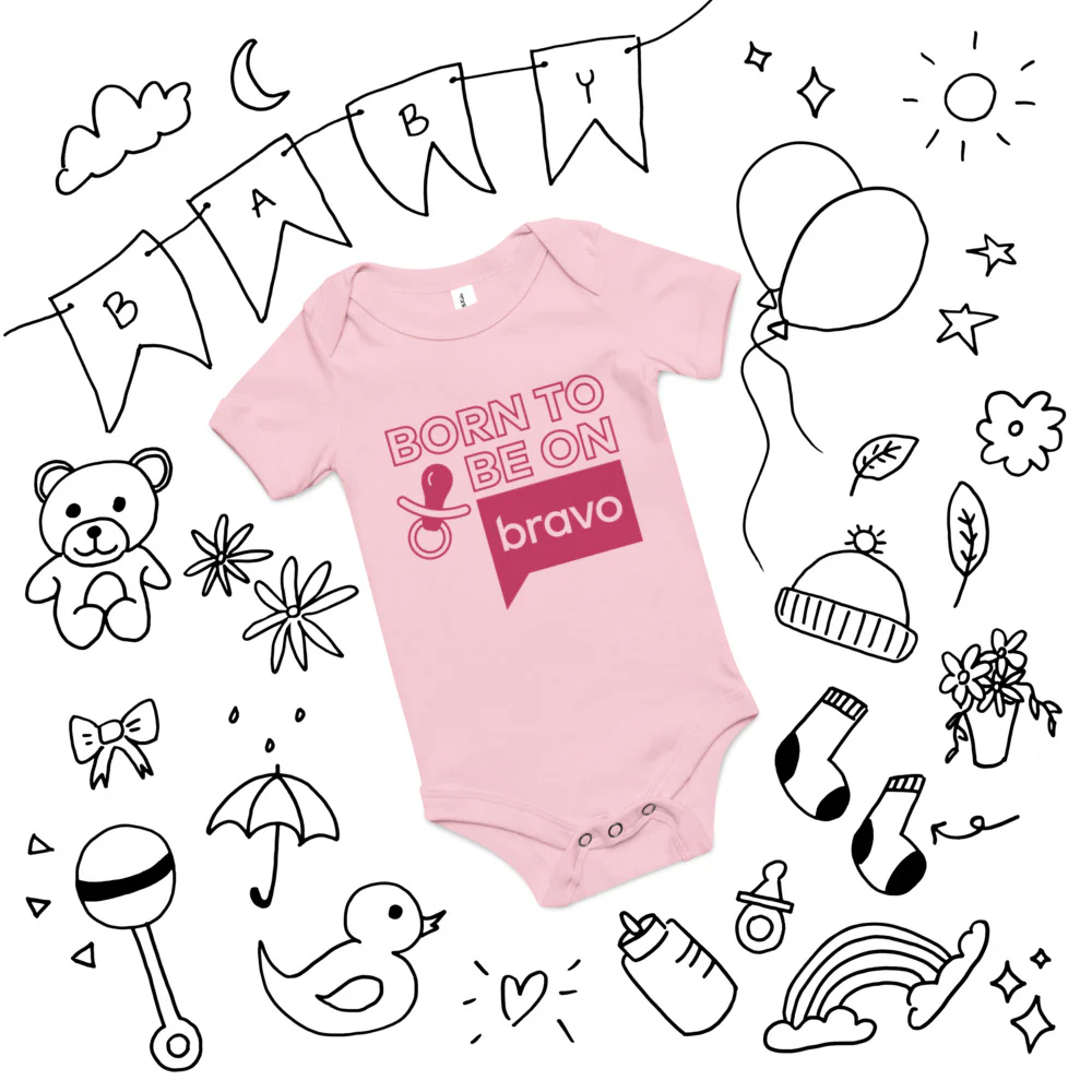 Bravo Born to be on Bravo Baby Bodysuit - Image 3