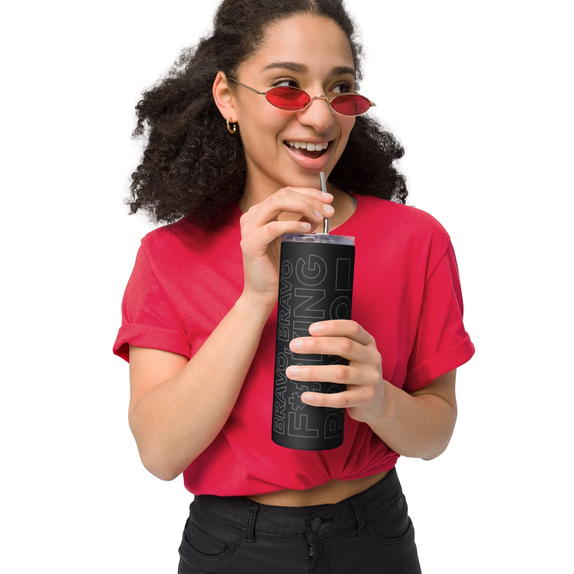 The Real Housewives of Beverly Hills Bravo, Bravo Skinny Tumbler - Image 4
