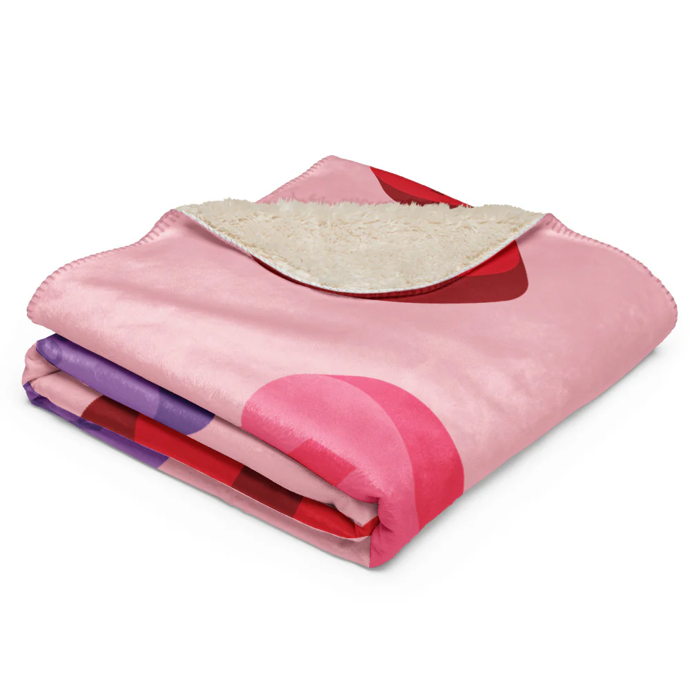 Bravo Conversation Hearts Sherpa Blanket - Image 18