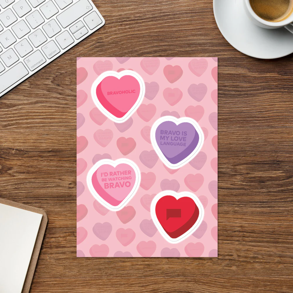 Bravo Conversation Hearts Sticker Sheet - Image 2