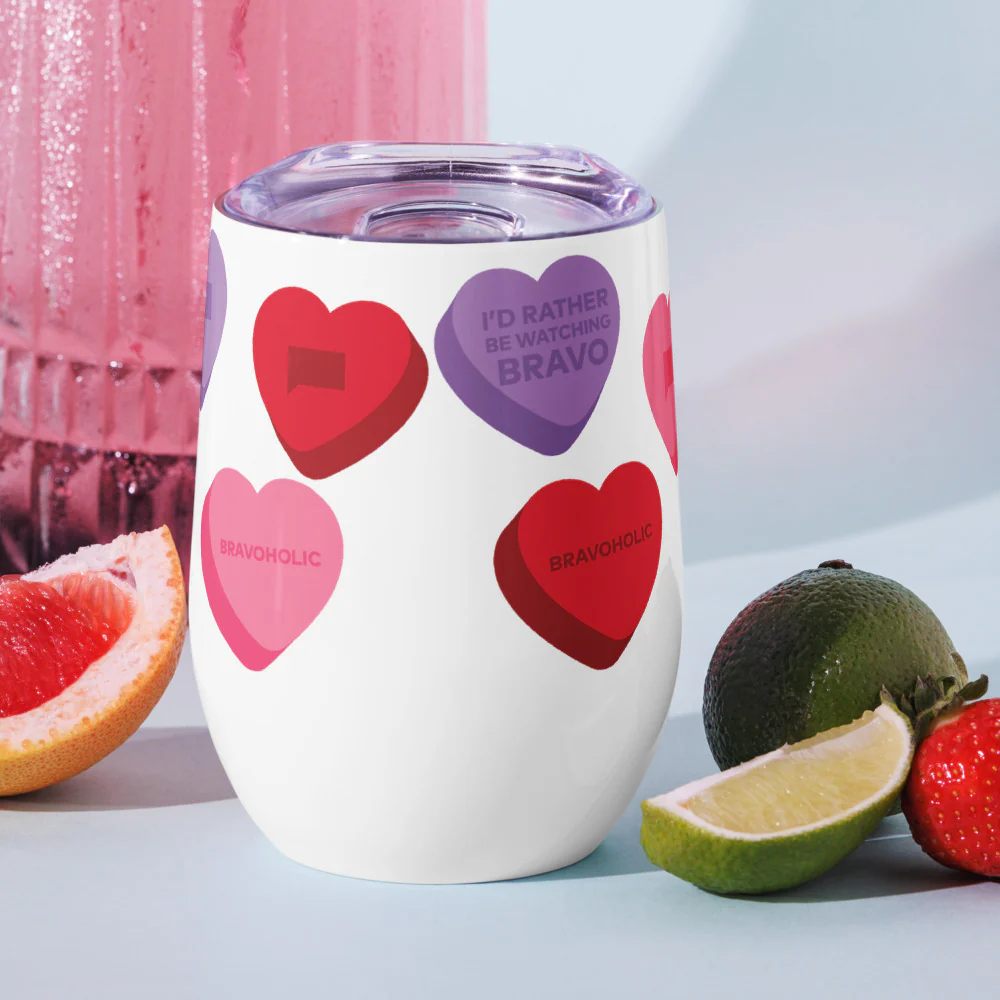 Bravo Conversation Hearts Wine Tumbler - Image 6