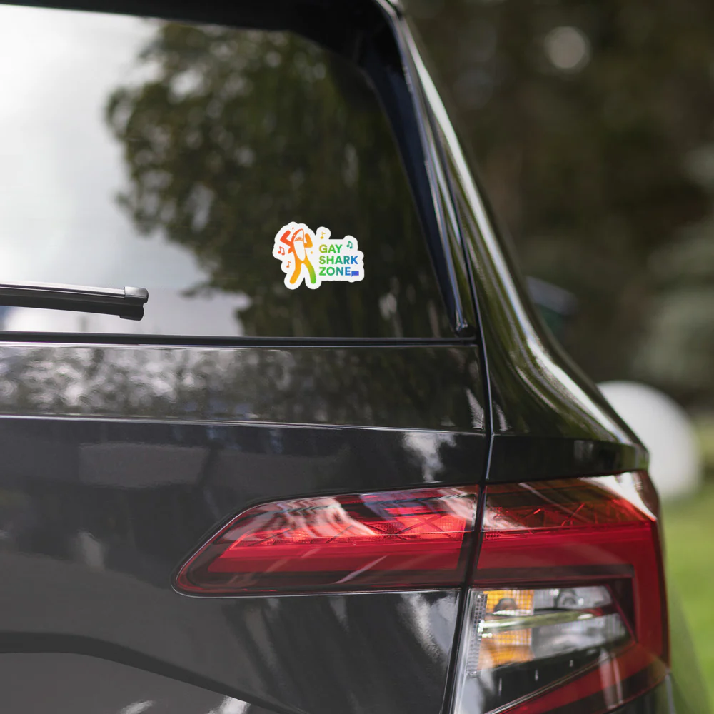 Watch What Happens Live Gay Shark Kiss Cut Sticker - Image 14