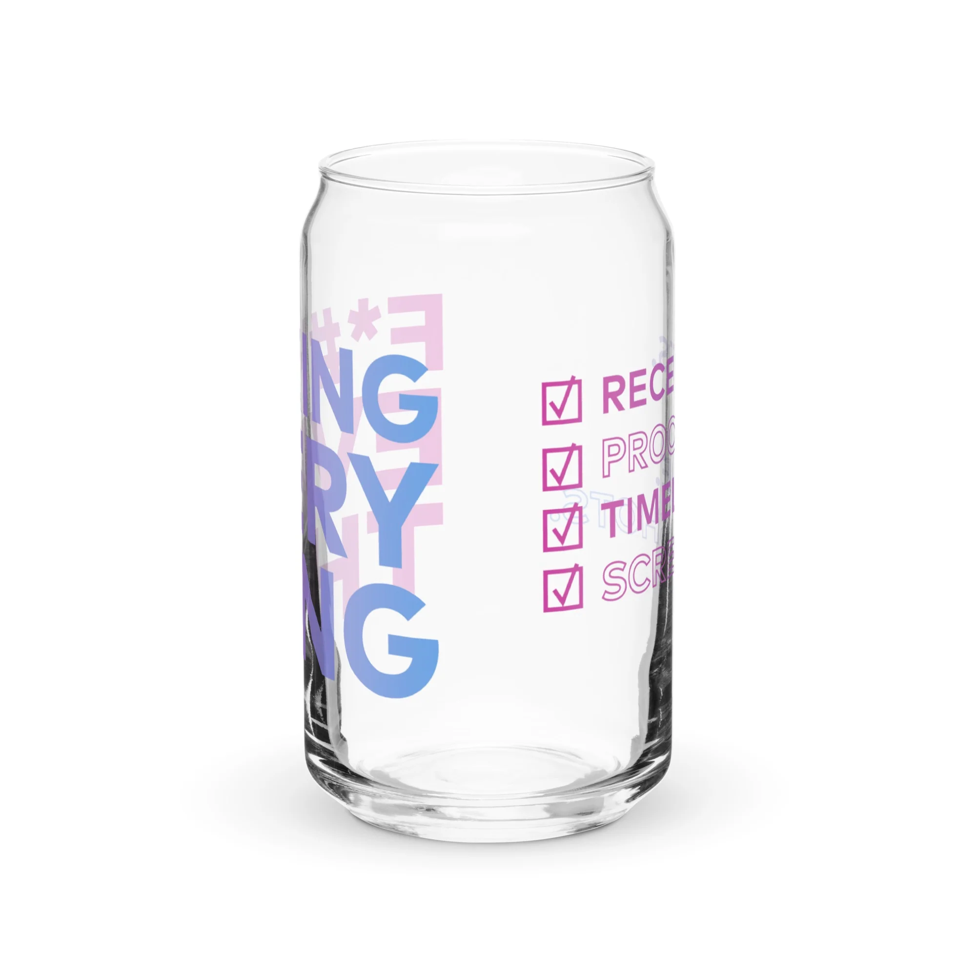The Real Housewives of Salt Lake City Receipts Can Shaped Glass - Image 3