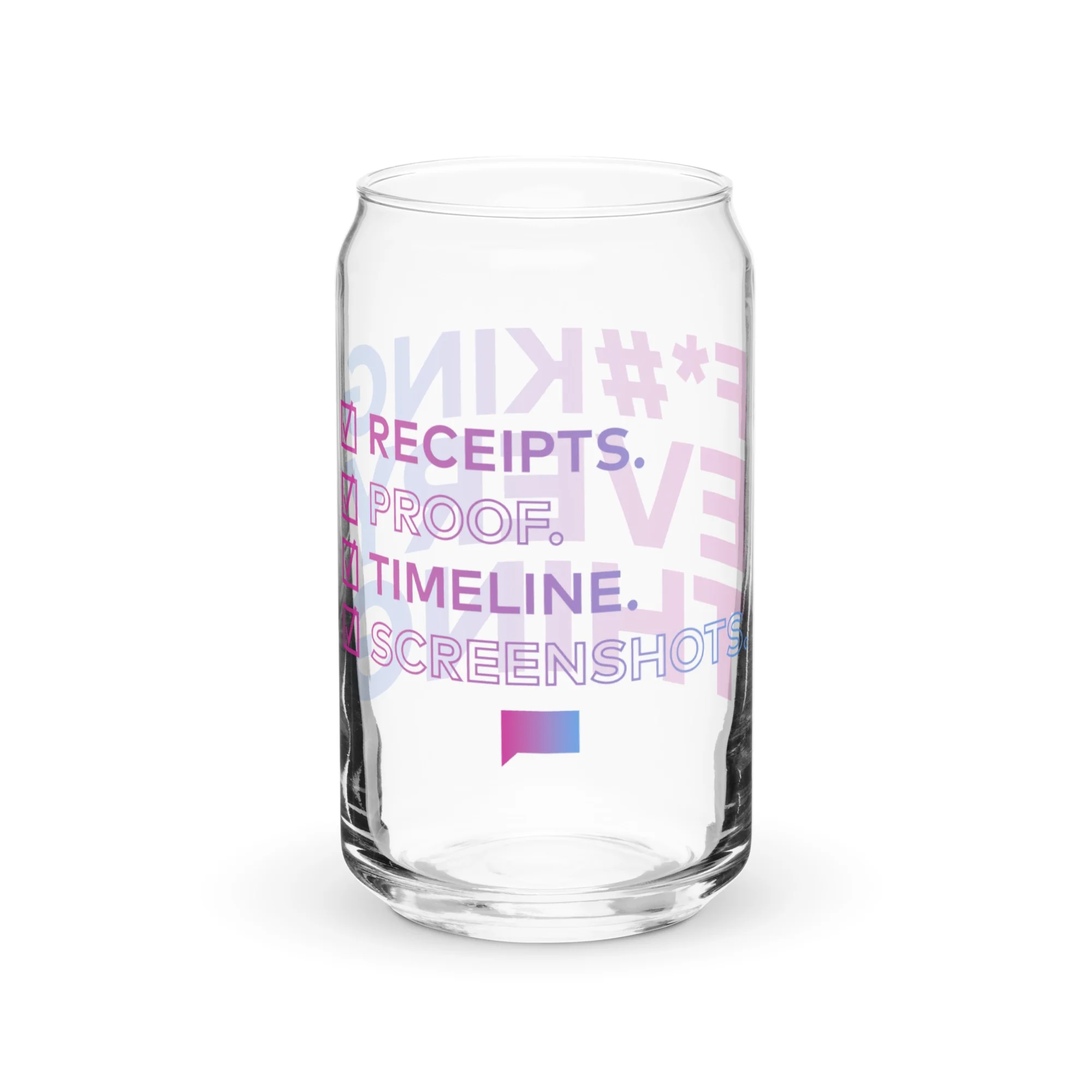 The Real Housewives of Salt Lake City Receipts Can Shaped Glass - Image 4