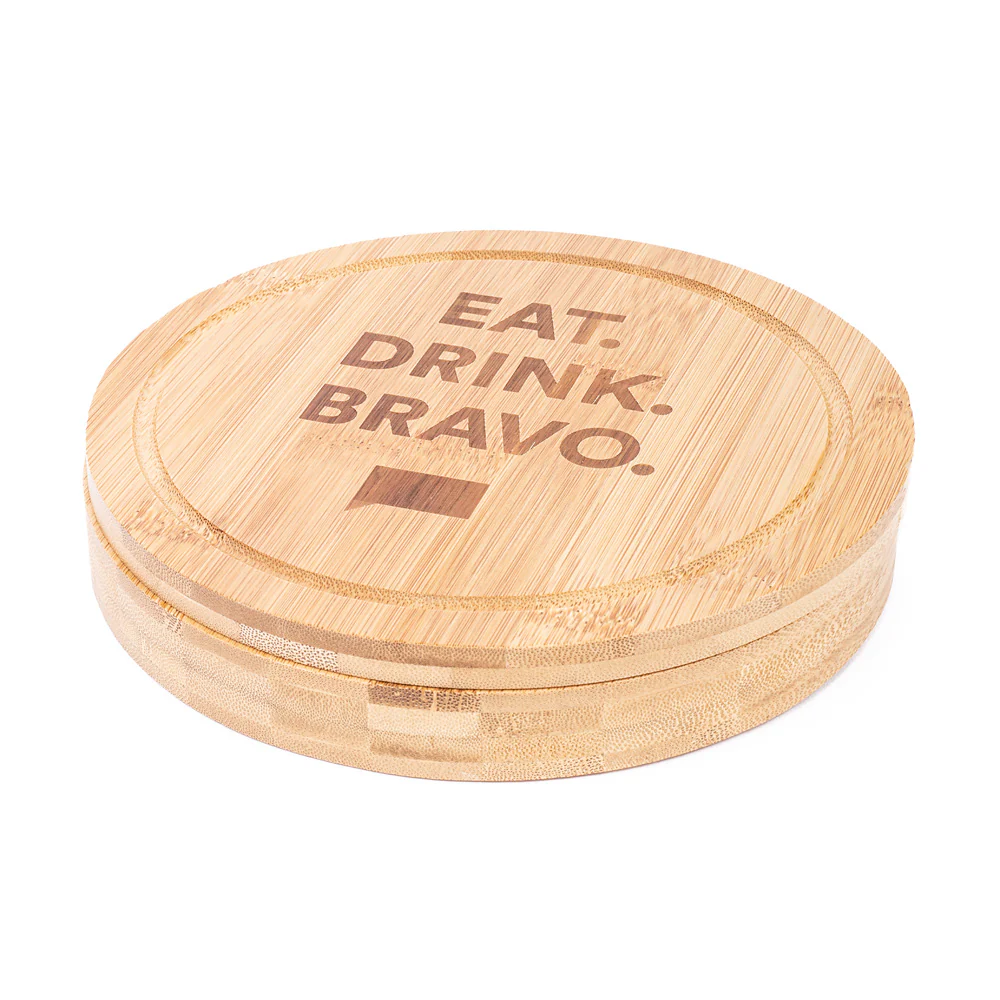 Eat. Drink. Bravo. Bamboo Charcuterie Board Kit - Image 3
