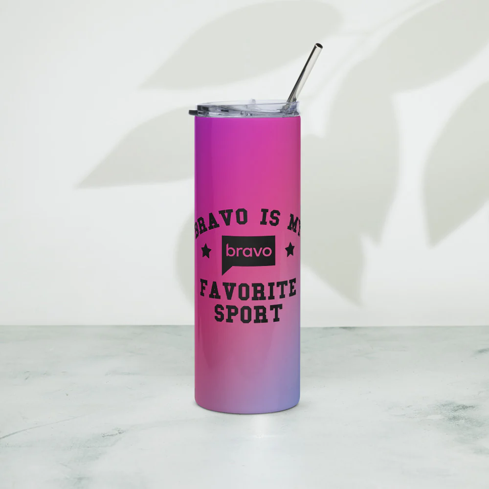 Bravo Is My Favorite Sport Tumbler - Image 3