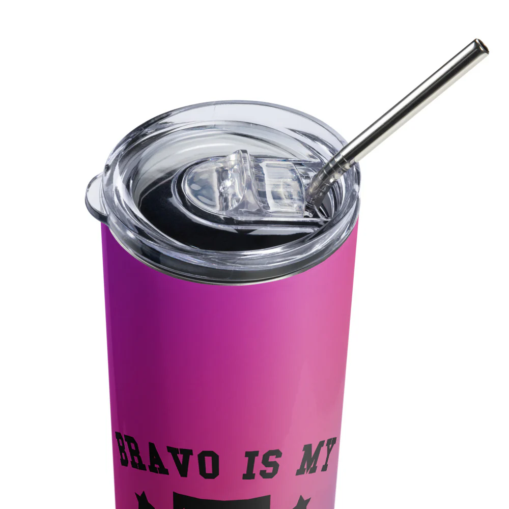 Bravo Is My Favorite Sport Tumbler - Image 4