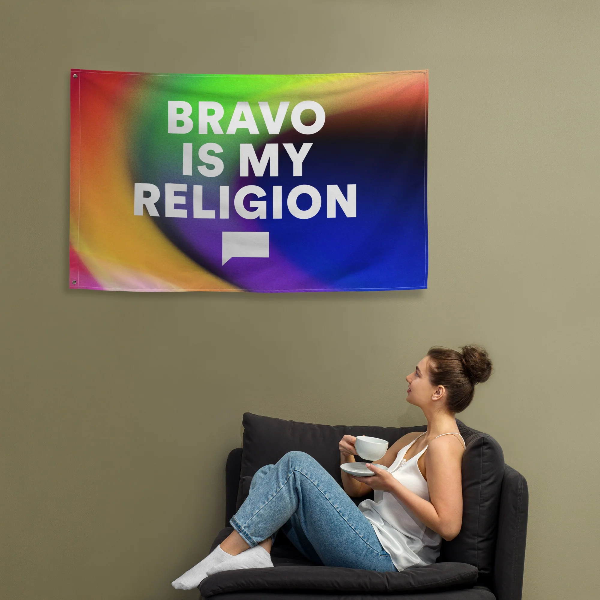 Bravo is My Religion Flag - Image 2