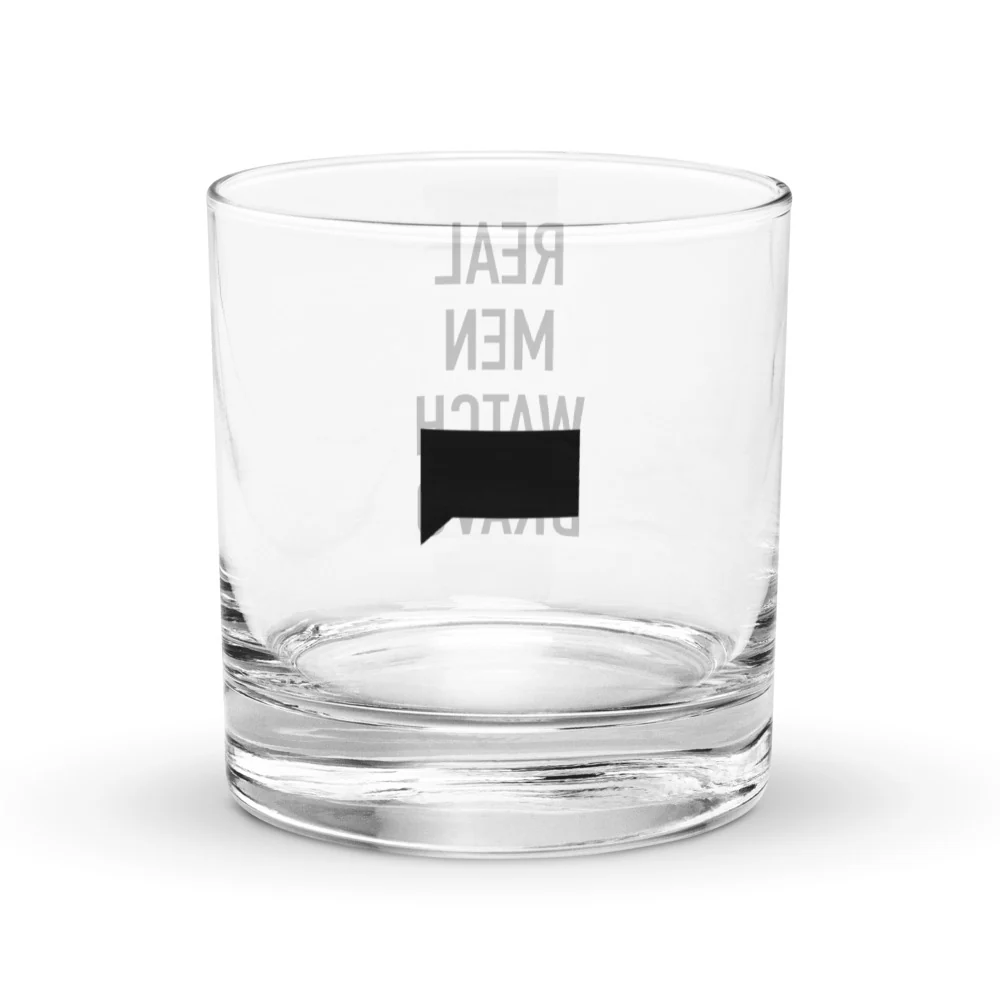 Bravo Real Men Watch Bravo Rocks Glass - Image 2