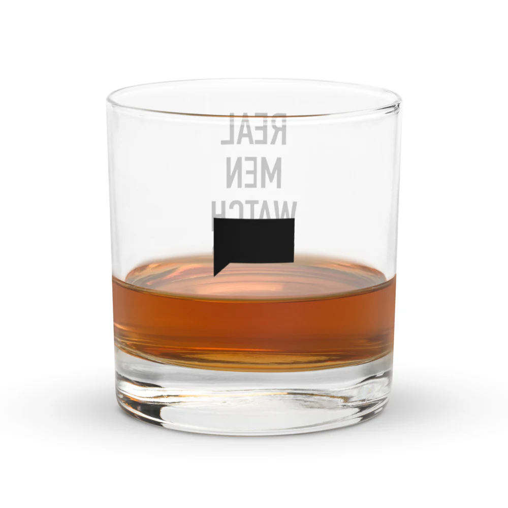 Bravo Real Men Watch Bravo Rocks Glass - Image 4