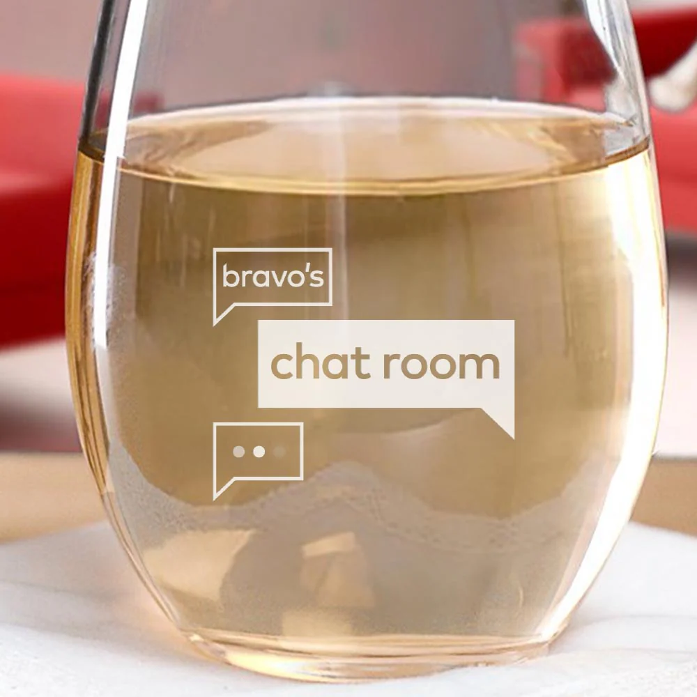 Bravo's Chat Room Laser Engraved Wine Glass - Set of 2 - Image 2