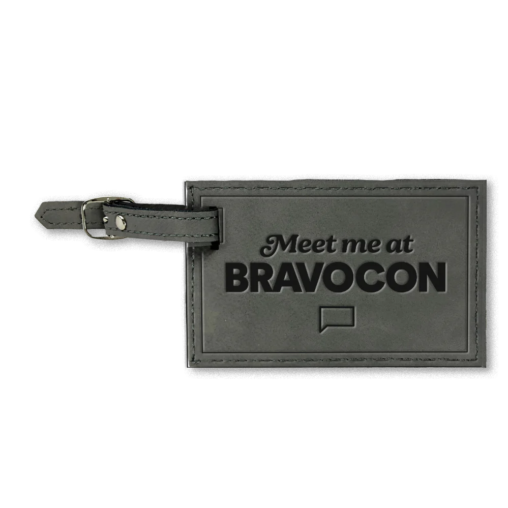 BravoCon Meet Me At BravoCon Leather Luggage Tag