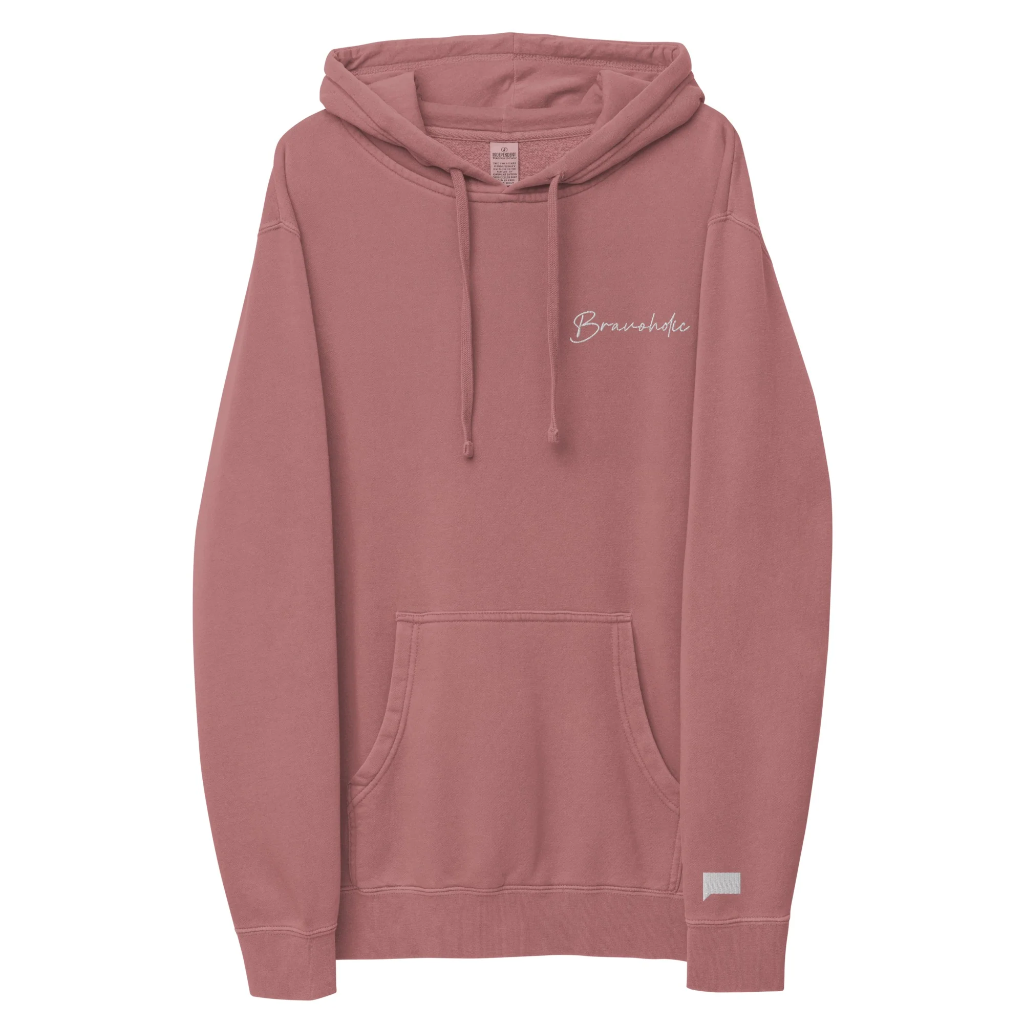 Bravoholic Script Embroidered Hoodie - Image 6