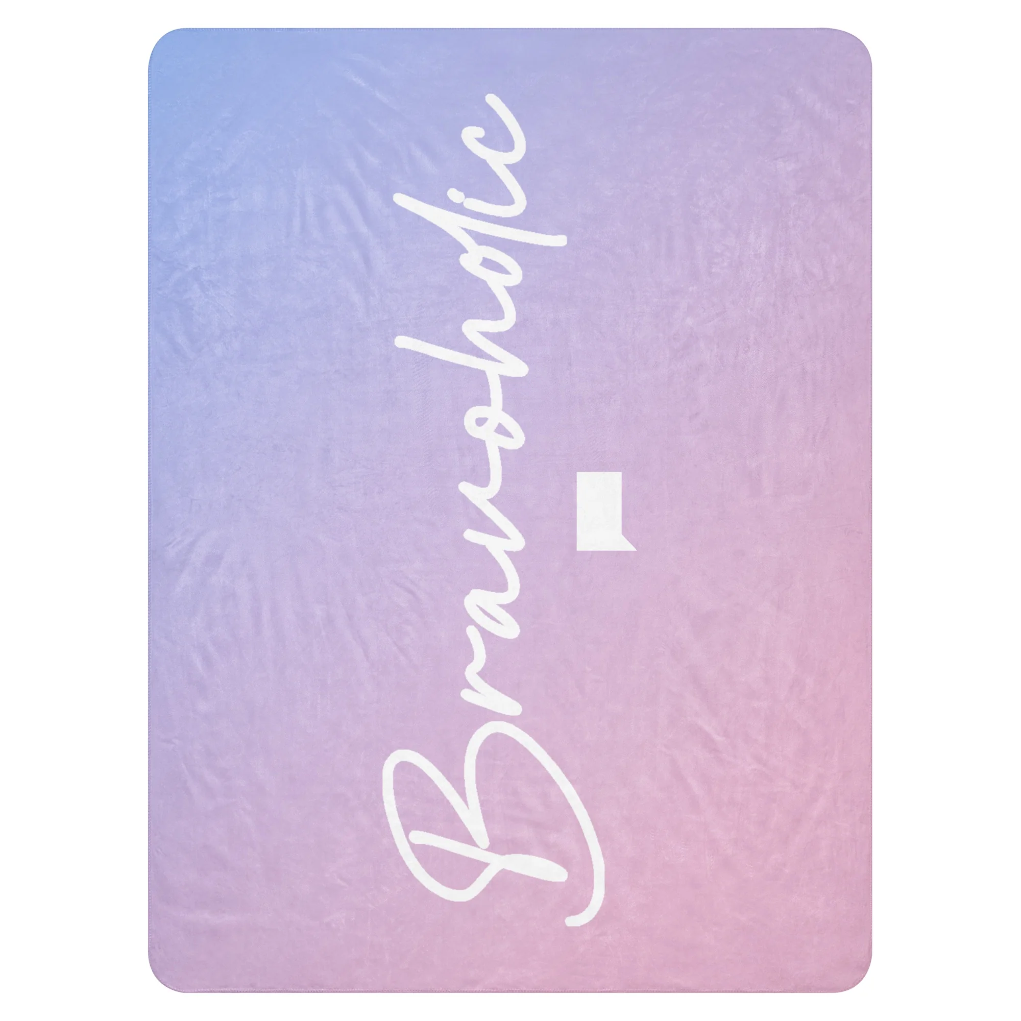 Bravoholic Script Sherpa Blanket - Image 2