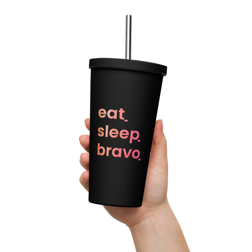 Eat. Sleep. Bravo Insulated Tumbler - Image 4