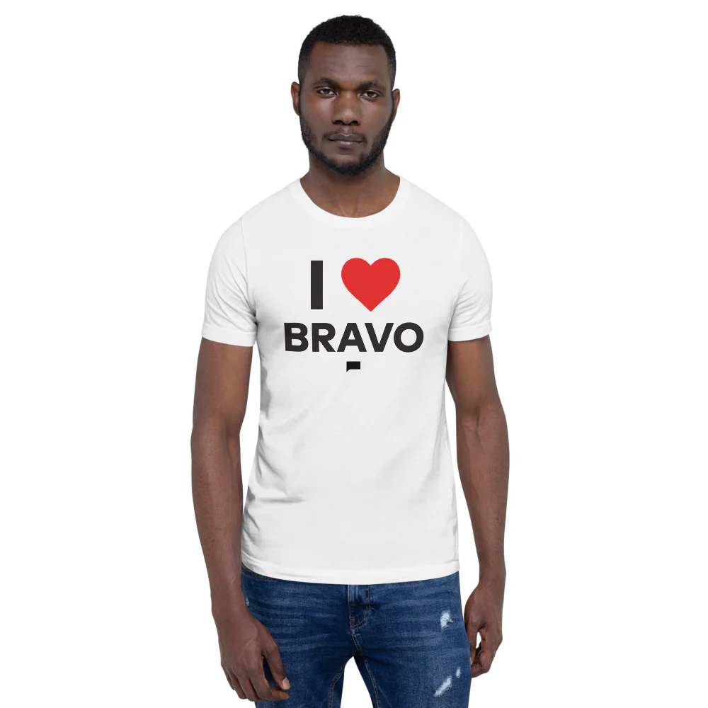 I Heart Bravo Unisex T-Shirt - Image 4
