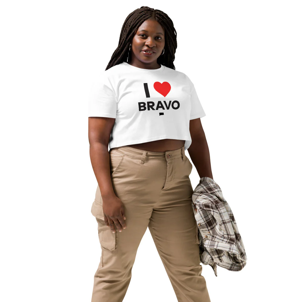 I Heart Bravo Women's Crop Top - Image 3