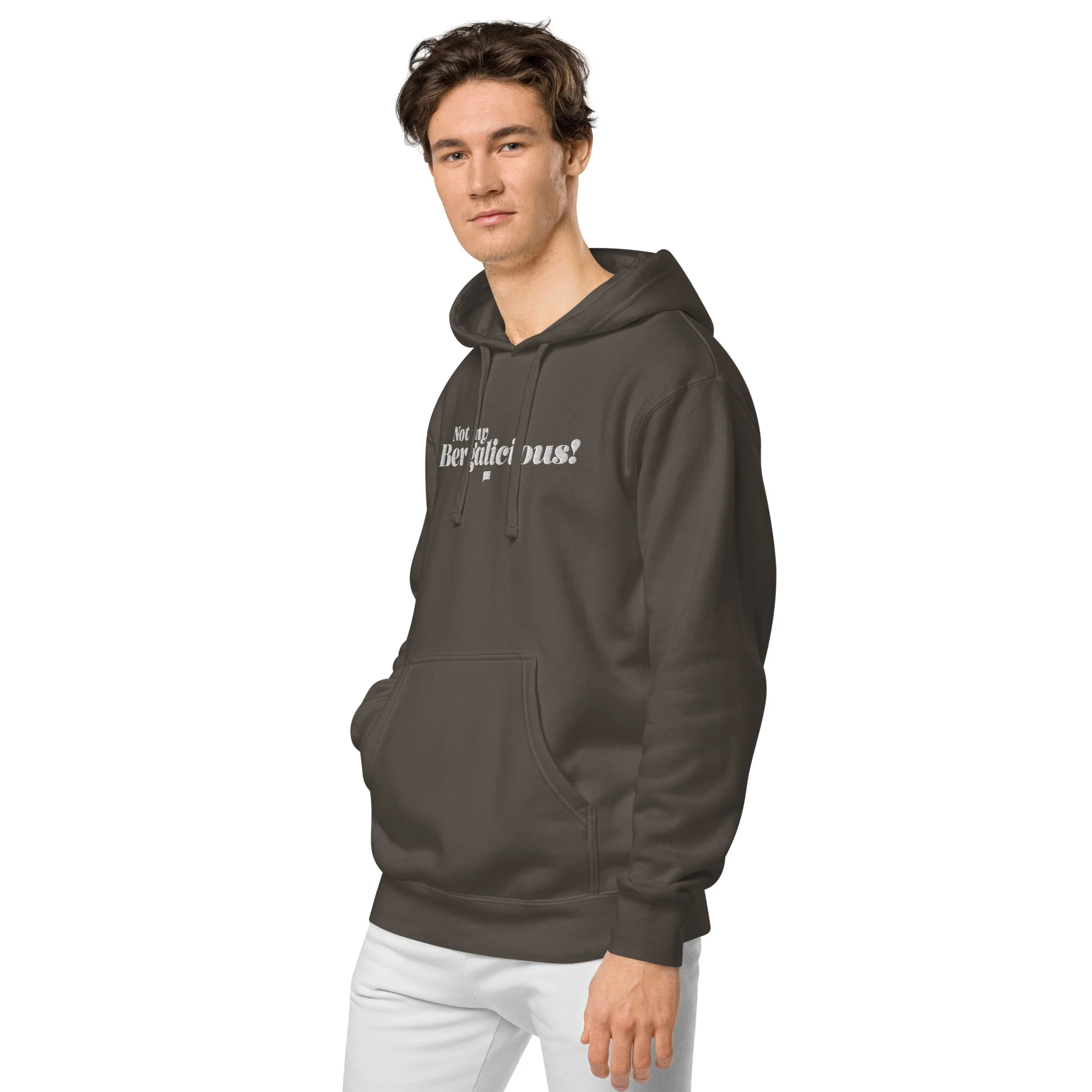 Not My Bergalicious Embroidered Pigment Dyed Hoodie - Image 7