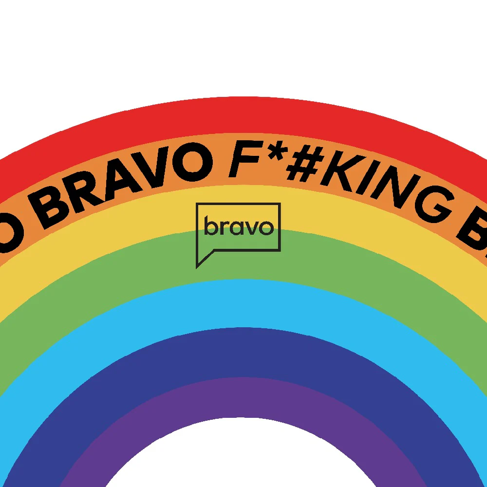 Rainbow F*cking Bravo Beach Towel - Image 3