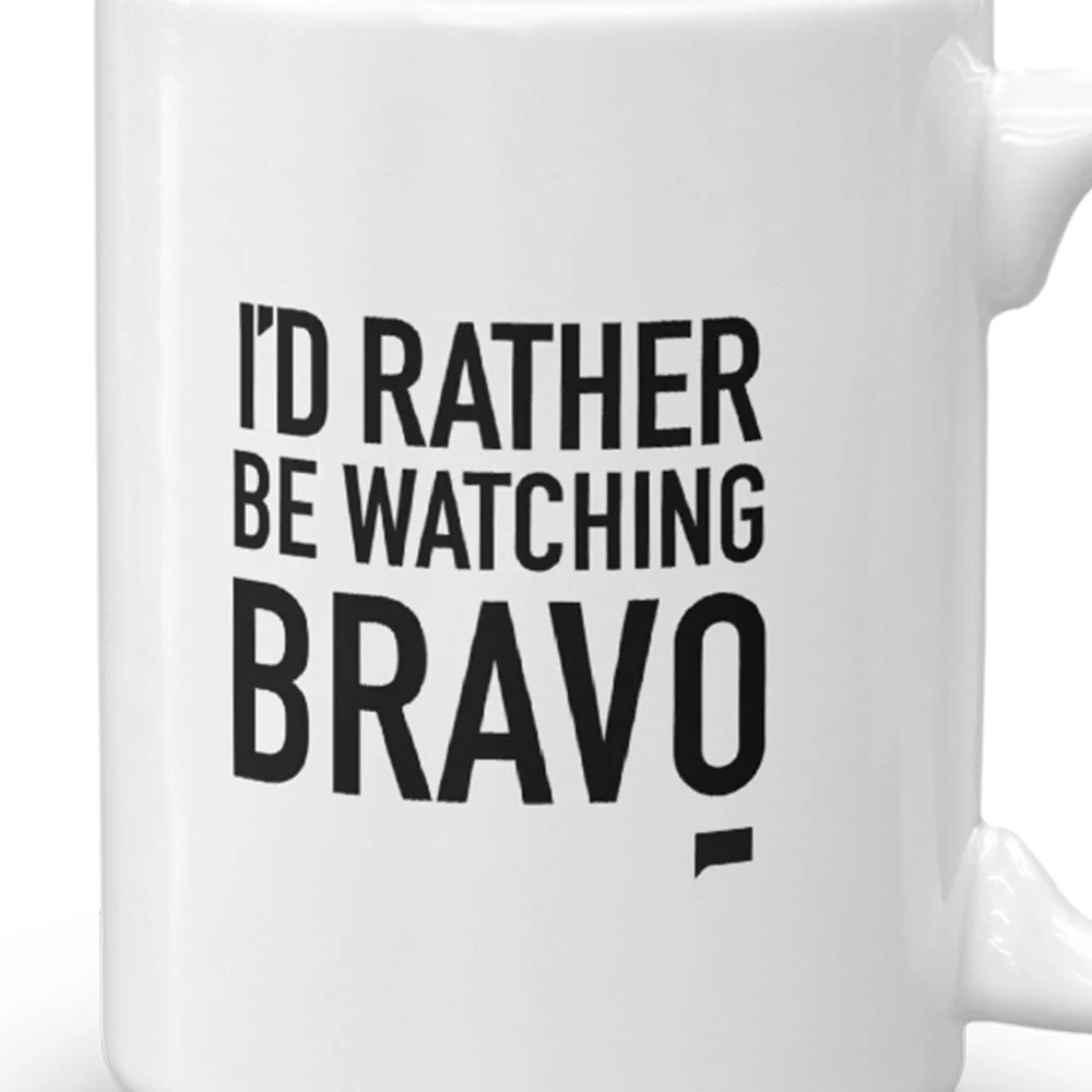 Rather Be Watching Bravo White Mug - Image 2