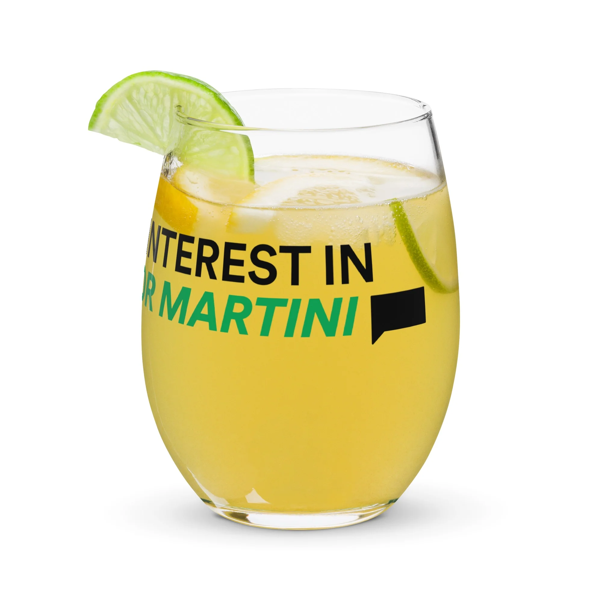 Southern Charm Inferior Martini Stemless Wine Glass - Image 2