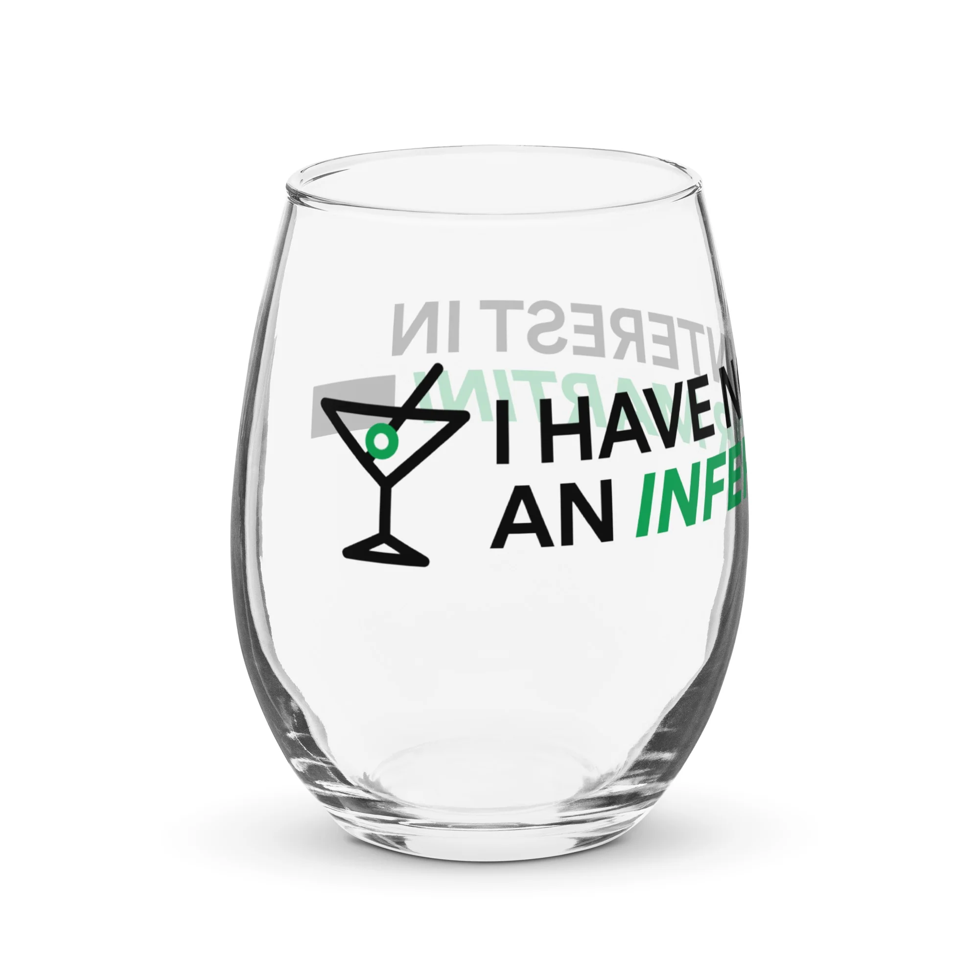 Southern Charm Inferior Martini Stemless Wine Glass - Image 3
