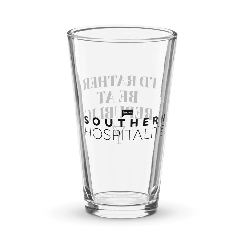 Southern Hospitality I'd Rather Be At Republic Pint Glass - Image 4