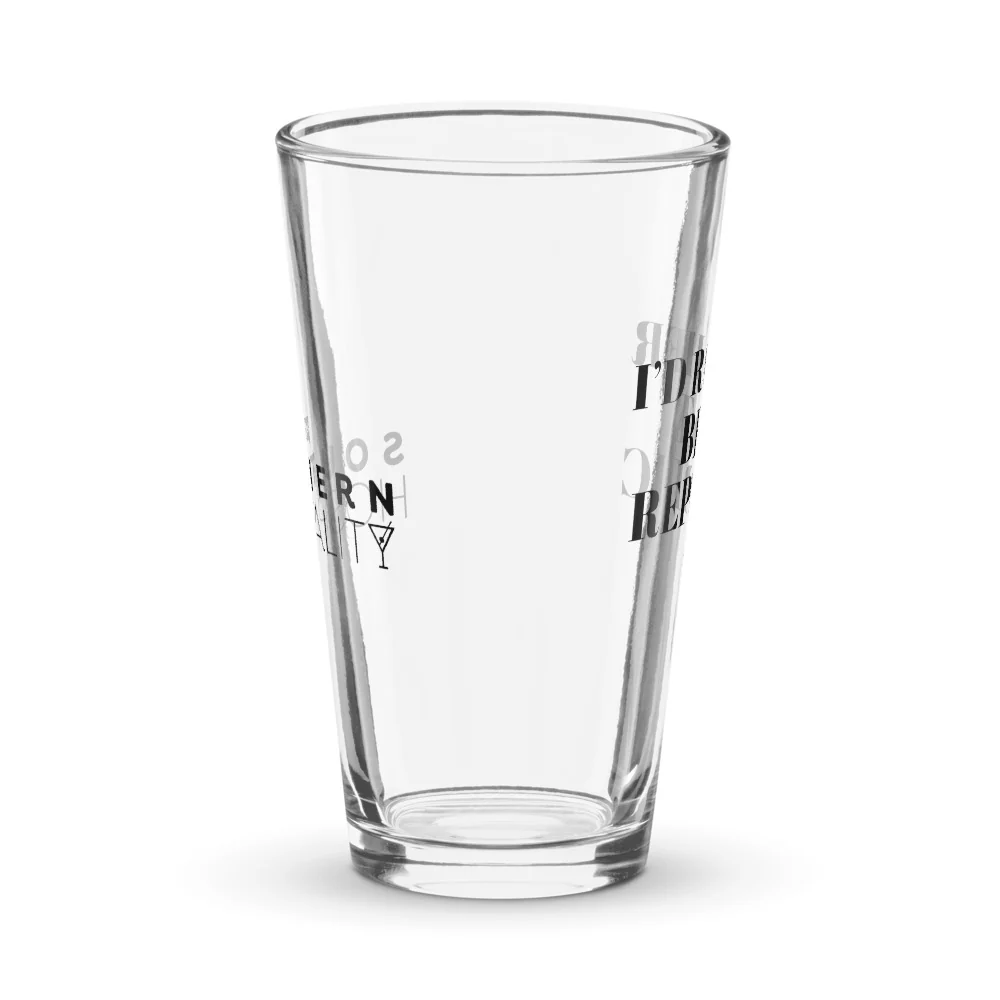 Southern Hospitality I'd Rather Be At Republic Pint Glass - Image 5