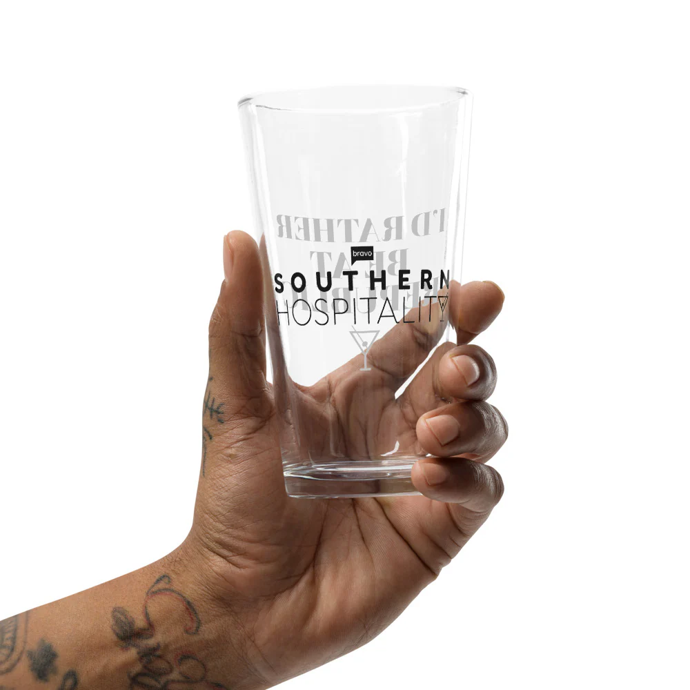 Southern Hospitality I'd Rather Be At Republic Pint Glass - Image 8