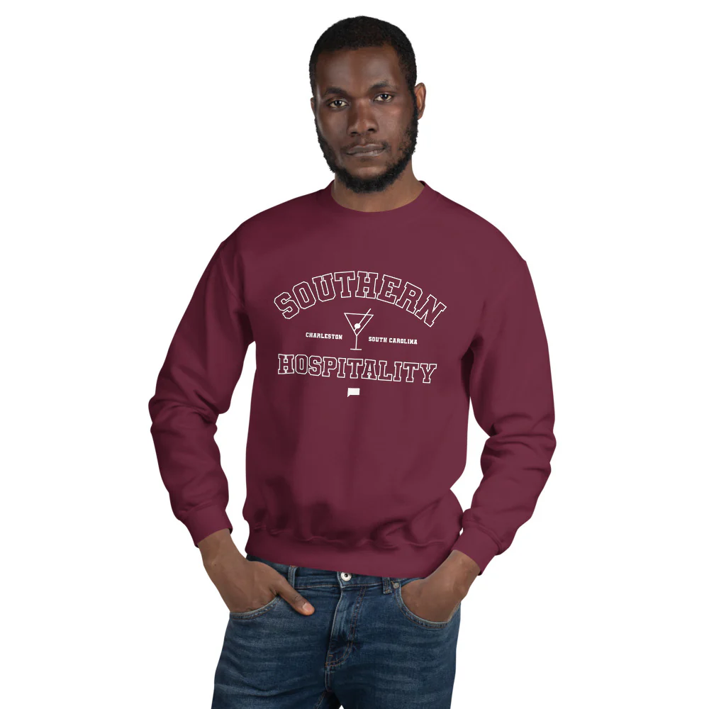 Southern Hospitality Varsity Charleston, SC Crewneck - Image 4