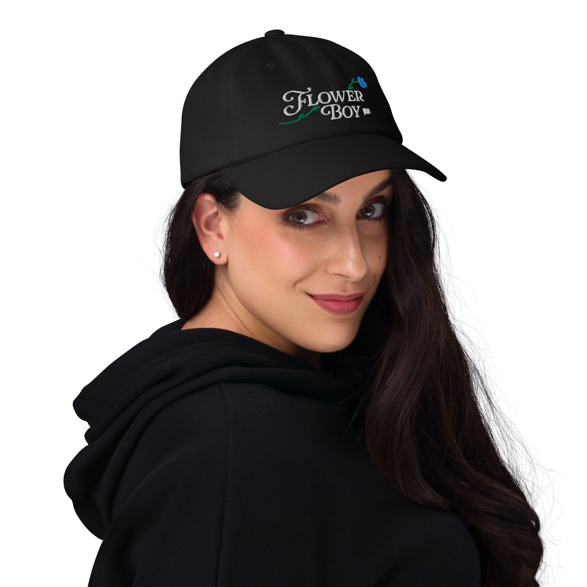 Summer House Flower Boy Embroidered Classic Dad Hat - Image 4