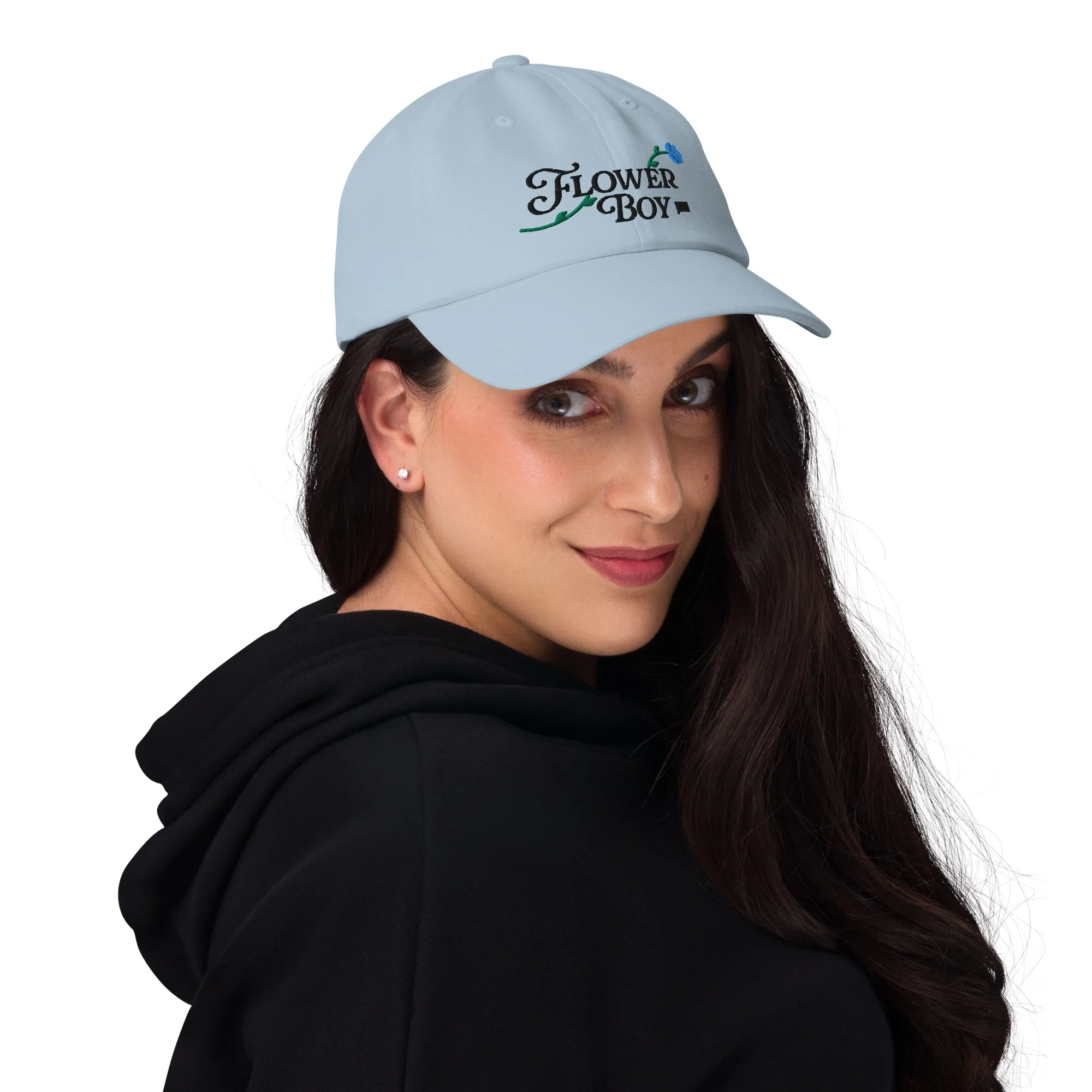 Summer House Flower Boy Embroidered Classic Dad Hat - Image 6