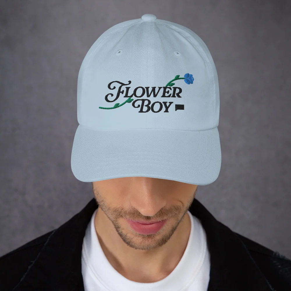 Summer House Flower Boy Embroidered Classic Dad Hat - Image 7