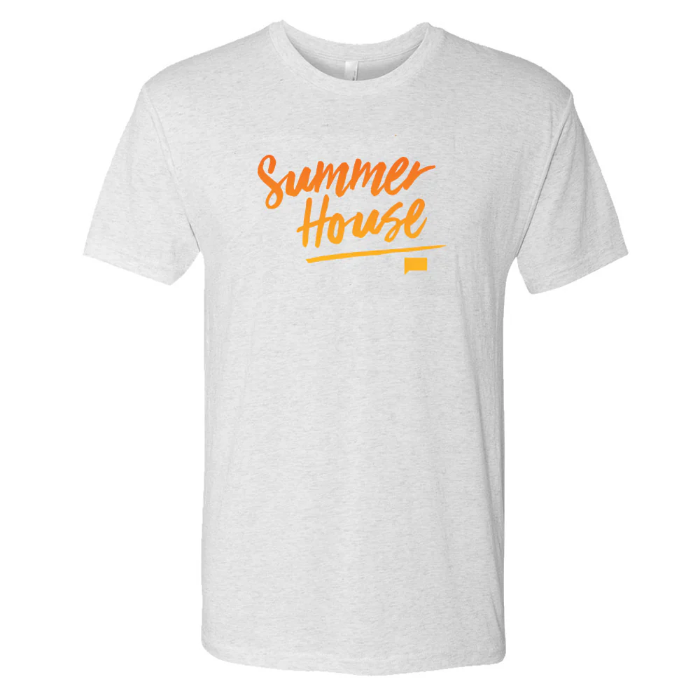 Summer House Logo Men's Tri-Blend Short Sleeve T-Shirt - Image 3