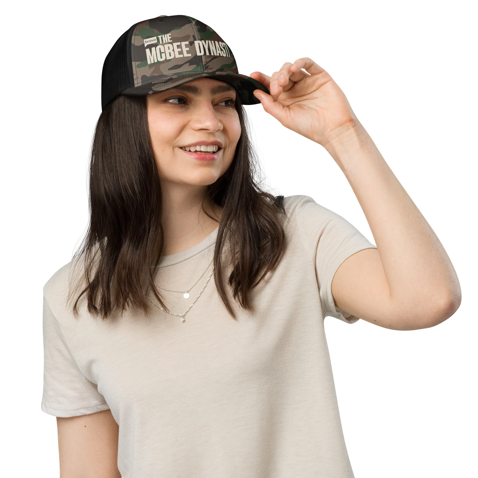 The McBee Dynasty Trucker Hat Logo Camouflage - Image 5
