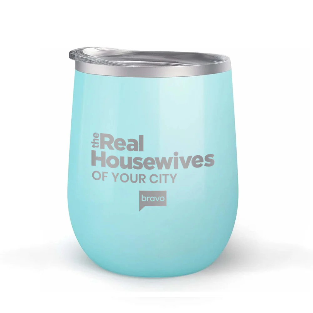 The Real Housewives Personalized City Laser Engraved Wine Tumbler - Image 3