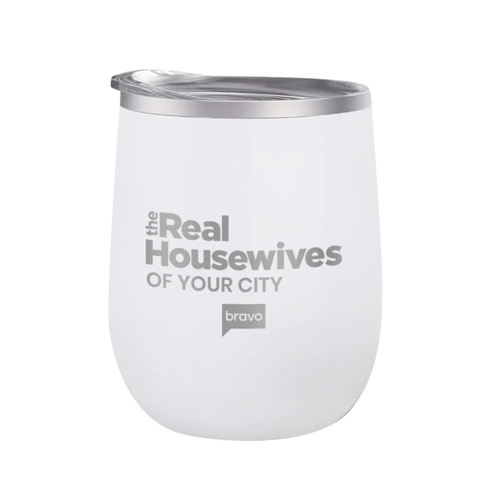 The Real Housewives Personalized City Laser Engraved Wine Tumbler - Image 5