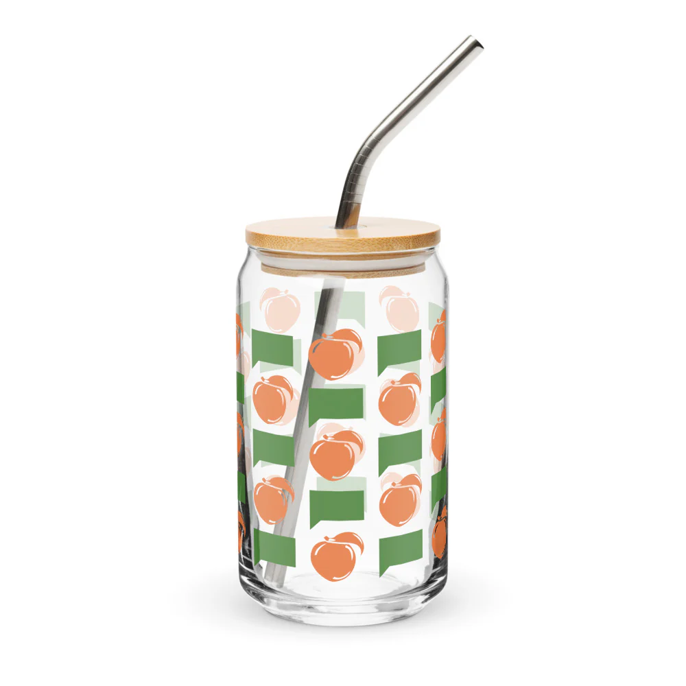 The Real Housewives of Atlanta Peach Please Can-Shaped Glass - Image 2