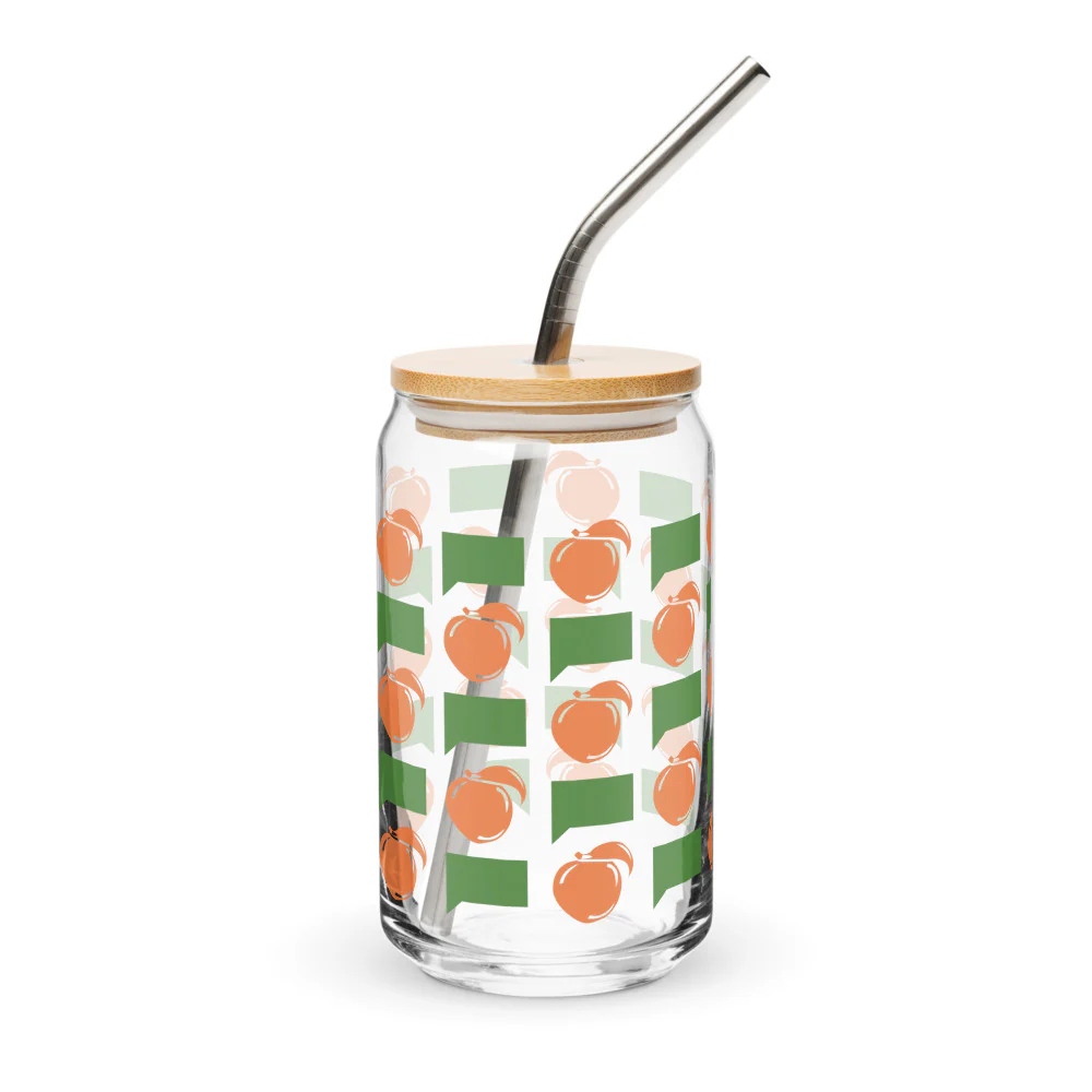 The Real Housewives of Atlanta Peach Please Can-Shaped Glass - Image 4