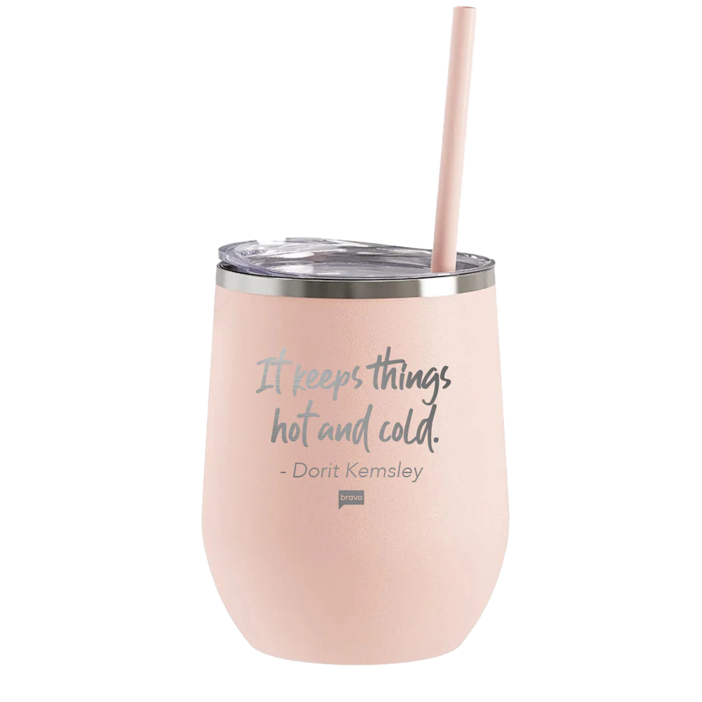 The Real Housewives of Beverly Hills It Keeps Things Hot AND Cold 12oz Wine Tumbler - Image 3